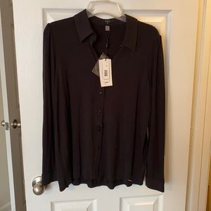NWT T Tahari button up shirt size m